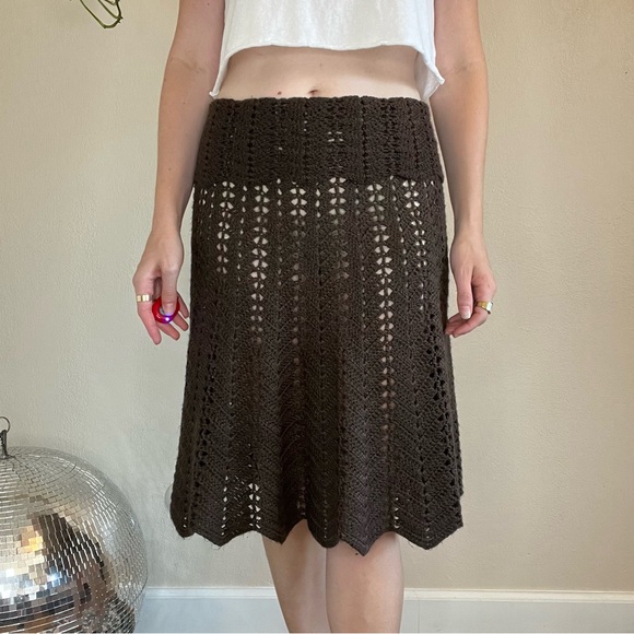 Dresses & Skirts - Crochet Fold Over Waist Skirt